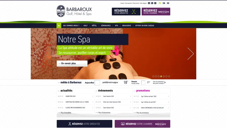 Capture d'écran du projet Barbaroux